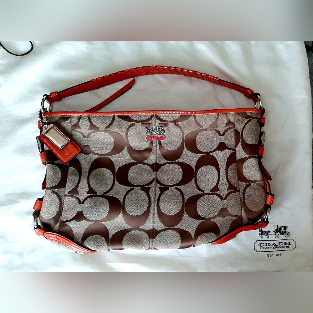 Coach⚘Chelsea Signature ⚘Katarina "C" Print Hobo Shoulder Bag w/Duster Bag#18903